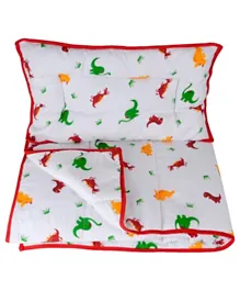 Wonder Wee Quilt & Pillow Set - Red Dino