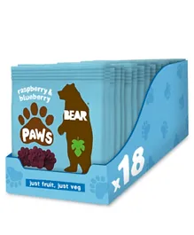 Bear Pack of 18  Pure Fruit Paws Artic - 20g