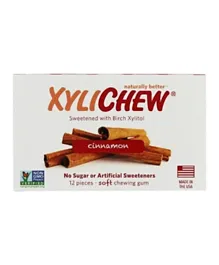 Xylichew Cinnamon Chewing Gum - Pack of 12