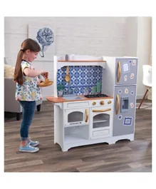 KidKraft Wooden Mosaic Magnetic Play Kitchen - Grey