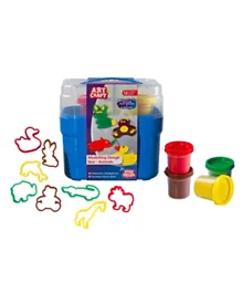 DEDE Toys Art Craft 3D Animal Modelling Play Dough Set of 12 Pieces
