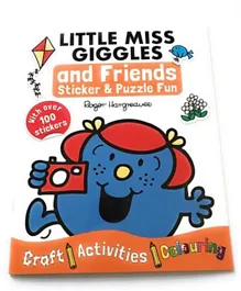 Little Miss Giggles and Friends Sticker & Puzzle Fun Book Paperback - 32 Pages