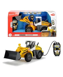 Dickie RC Construction Liebherr Loader- Yellow and Black