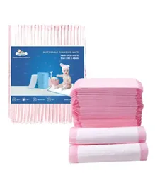 Cute 'n' Cuddle Disposable Changing Mats Pink - 30 Pieces