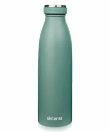 زجاجة ماء من الفولاذ المقاوم للصدأ سيستيما - أخضر داكن 500 مل