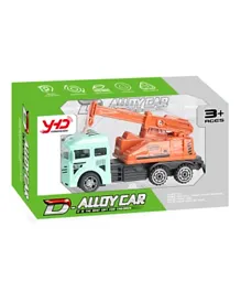 Young Hui Da Air Pump Mobile Crane Toy Truck Vehicle Diecast - Multicolor