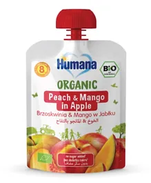 Humana Baby Organic Peach & Mango & Apple Puree Pouch - 90g
