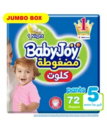 BabyJoy Culotte Jumbo Box Pant Style Diapers Size 5 - 72 Pieces
