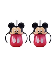 The First Years Mickey Baby Trainer Straw Cup with Handles - Pack of 2