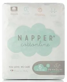 Napper Cotton Line Diapers Soft Hug Parmon Size 6 - 12 Pieces