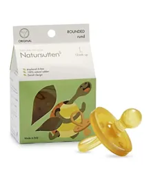 Natursutten Original Round Natural Rubber Pacifier - Yellow