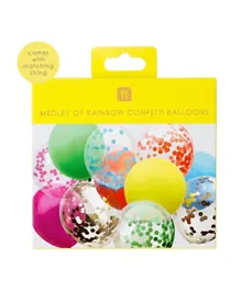 Talking Tables Rainbow Confetti Balloons - Pack of 12