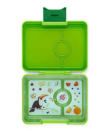 Yumbox 3 Compartment Bento Snack Box Lime Green - 354mL