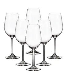 Crystal BOHEMIA Colibri White Wine Glass Set - 6 Pieces