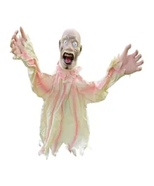 Brain Giggles Halloween Hanging Scary Doll Props Horror Decoration - White