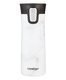 Contigo Autoseal Pinnacle Couture Vacuum Insulated Stainless Steel Travel Mug White Marble - 420mL