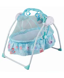 Little Angel Baby Swing Bedtime Auto Baby Cradle Swing - Blue