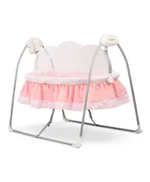 Baybee Wanda Automatic Electric Swing Cradle with Mosquito Net Remote - Pink