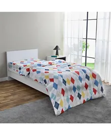 HomeBox Nora Plaid Microfibre Single Reversible Comforter