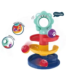 LONG SHANG HUI Slide Ball Track Toys 3 Levels - Multicolour