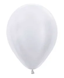 Sempertex Round Latex Balloons Solid White - Pack of 50