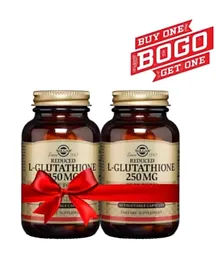 Solgar L-Glutathione Vegicaps 250mg Dietary Supplement - 60 Capsules Bogo 1+1