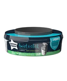 Tommee Tippee Twist and Click Advanced Nappy Bin Refill Cassettes - Pack of 4