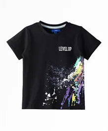 Jam Level Up Graphic T-Shirt - Black