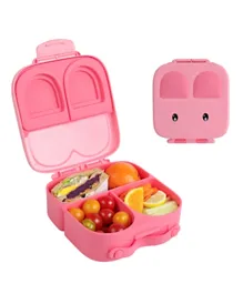 Snack Attack Bunny Shape Bento Lunch Box with Handle - Pink