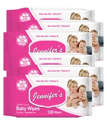 Jennifer's Pack of 6 Baby Wipes - 720 Pieces