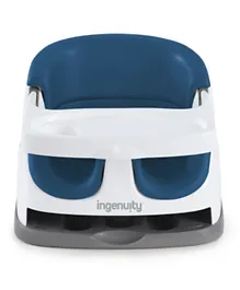 Ingenuity Baby Base 2-in-1 Booster Seat - Night Sky, Secure Harness & Washable Tray, Portable Chair for Toddlers, 6M+