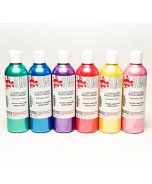 Scola Pearlescent Ready 300ml Mixed Paints - Pack of 6
