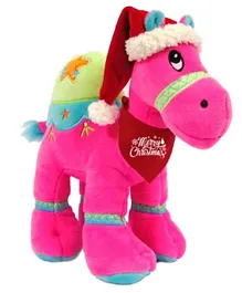 Fay Lawson Camel Dark Pink with Santa Hat and Bandana - 25 cm