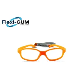 فليكسي جم - إطار نظارات مرن للأطفال مع حزام - برتقالي