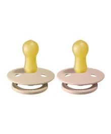 BIBS Colour Toddler Pacifier Size 2 Pack of 2 - Vanilla & Blush