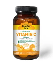 Country Life Vitamin C 500mg - 90 Wafers