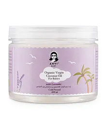 Anvi Organic Virgin Coconut Oil For Babies With Lavender - 400 mL