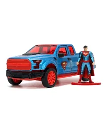 Jada Superman 2018 Ford F 150 Raptor - Red Blue