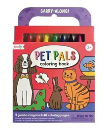 Ooly Carry Along Coloring Book Set Pet Pals - English