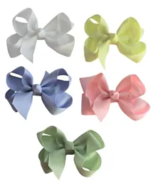 Viva La Bow Pastel Bow Clips - Pack of 5