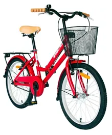 دراجة المدينة الكلاسيكية من سبارتان - احمر 20 إنش