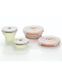 Babymoov Collapsible Silicon Food Storage Containers - Pack of 4