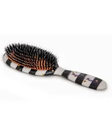 Rock & Ruddle Striped Small Hairbrush - Black & White