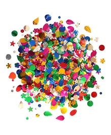Craft Mixed Sequins Assorted Shapes - Multicolour