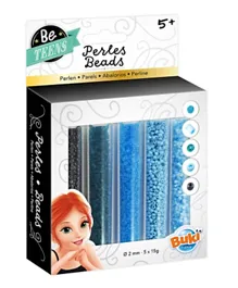 Buki Bead Tubes Pack of 5 - Blue