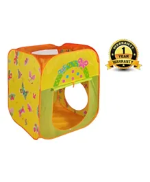 Ching Ching Butterfly Ball House Square Shape + 100 Balls - Yellow