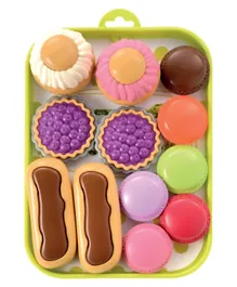 Ecoiffier Chef Assorted Cakes In A Tray Multi Color - 12 Pieces