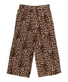 Little Pieces Leopard Printed Pants - Black