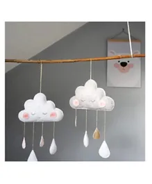 CherryPick Clouds With Droplets Hanging - White