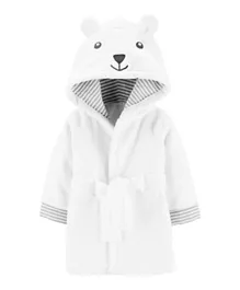 Carter's Bear Hooded Bath Robe - White